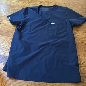 Women's Navy FREEx™ Catarina™ - One-Pocket Scrub Top - S / Navy